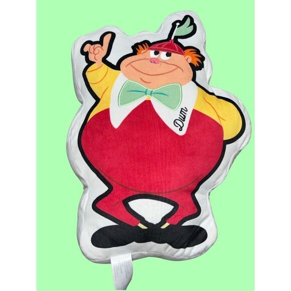 Disney Tweedledee and Tweedledum Pillow – Alice in Wonderland Plush 16” - Picture 4 of 4